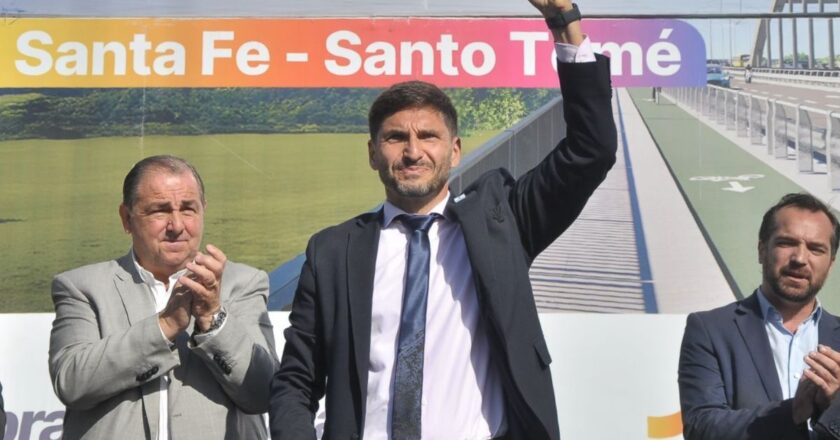 Pullaro: “Con honestidad, austeridad y eficiencia llegamos poner en marcha la obra del nuevo puente Santa Fe-Santo Tomé”