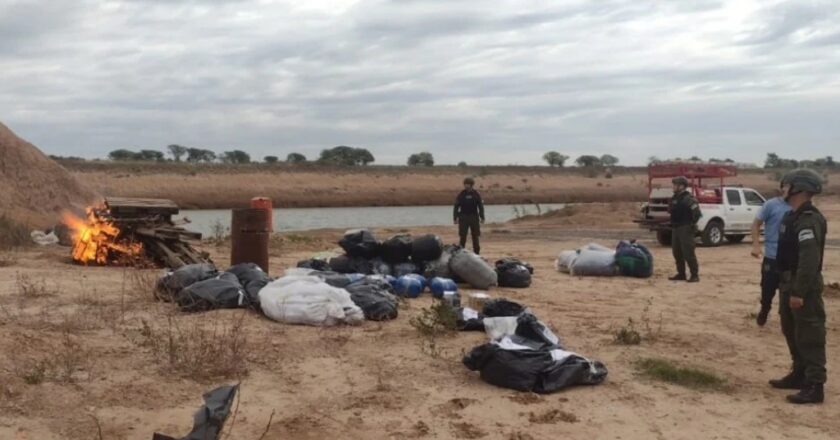 Quemaron más de una tonelada de droga incautada en Rafaela