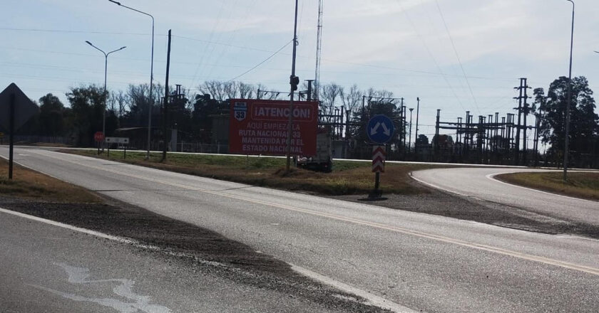 Rutas nacionales sin mantenimiento en la provincia: señalizan con carteles “por el estado catastrófico” en que se encuentran