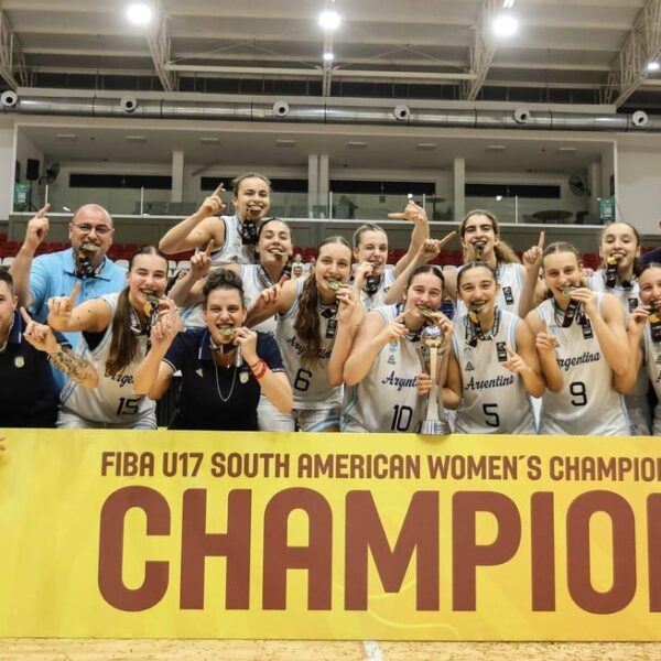 Argentina, campeona del Sudamericano U17 de básquet femenino