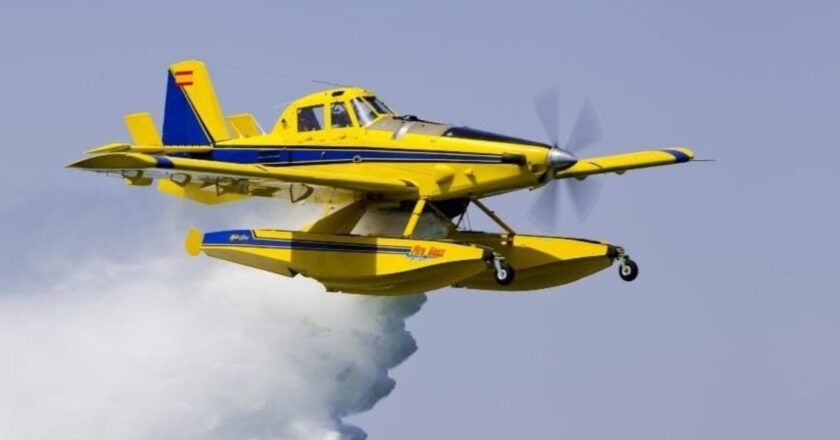 Santa Fe incorpora su primer avión hidrante para combatir incendios