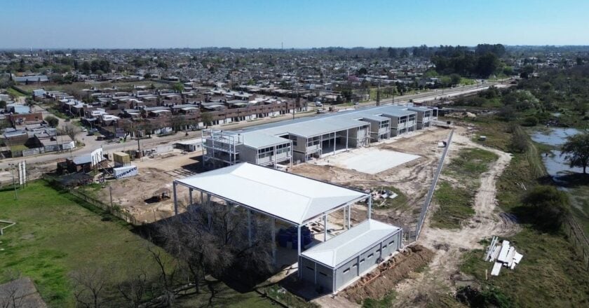 La obra del nuevo edificio de la Escuela Técnica Echeverría alcanza un 75% de avance