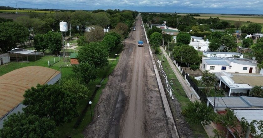 Hardy inicia una obra clave en el acceso principal de la localidad santafesina