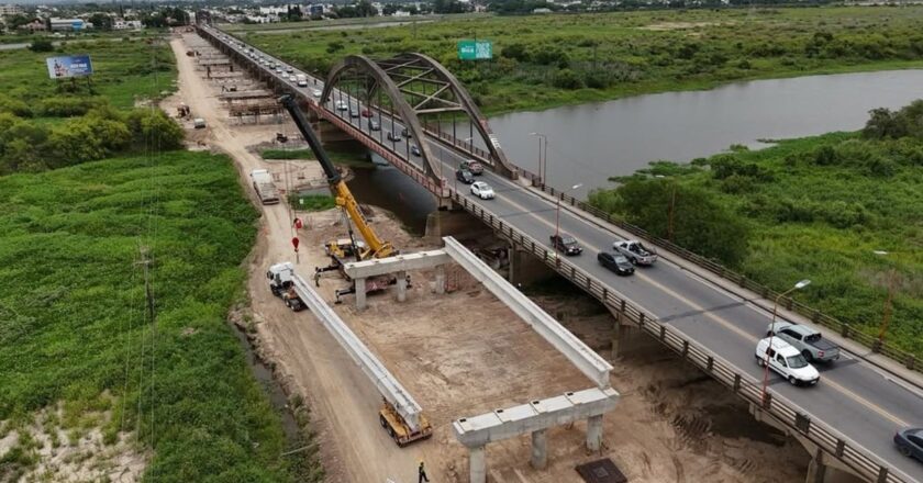 El nuevo puente Carretero ya tiene más del 50% de su estructura construida