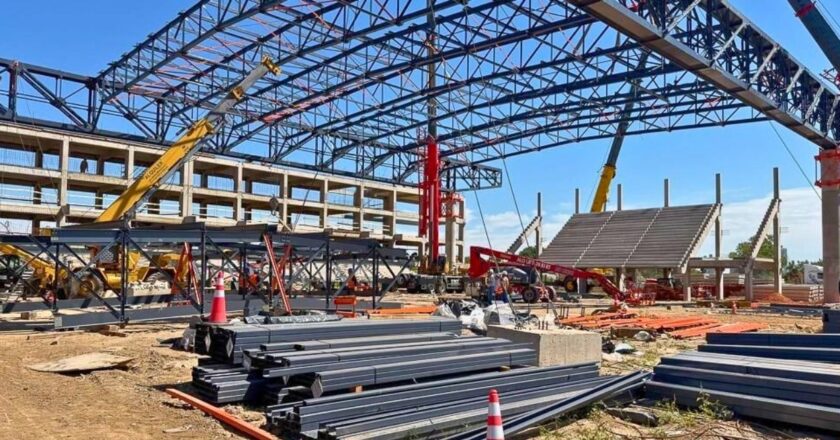 Santa Fe: avanza la construcción del microestadio provincial del CARD