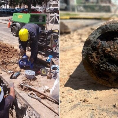 ASSA retira caños centenarios mediante el sistema de «cracking»