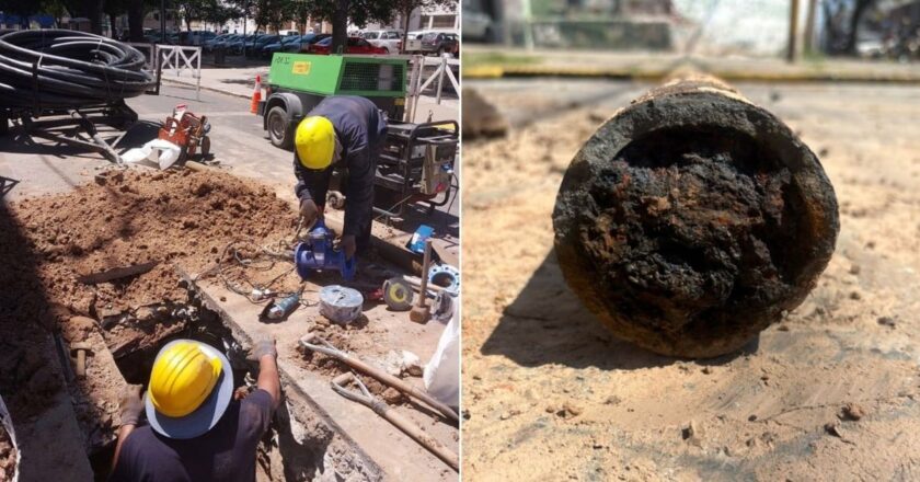 ASSA retira caños centenarios con el sistema de «cracking»