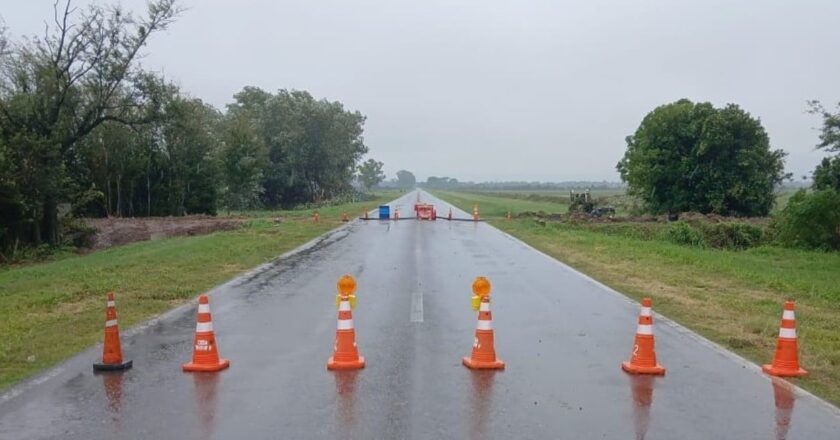 Ruta 34: reparación provisoria por colapso a la altura de Lehmann