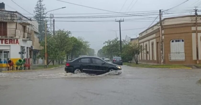 Fuerte temporal azotó el norte de Santa Fe