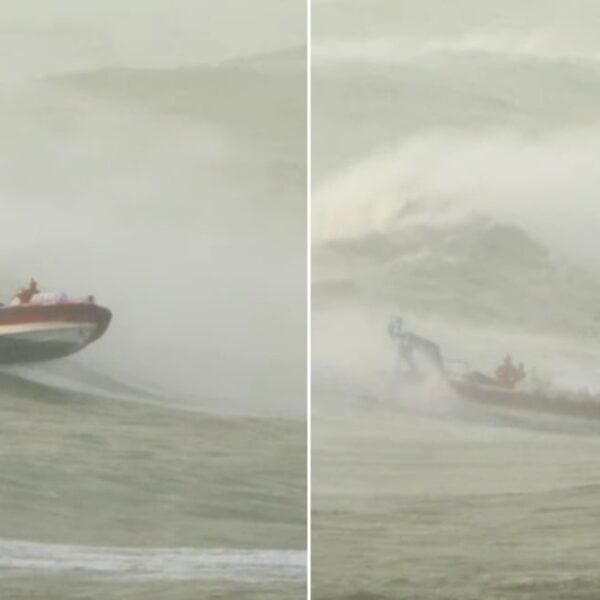 Prefectura denunció a dos hombres por imprudencia durante el temporal de Mar del Plata