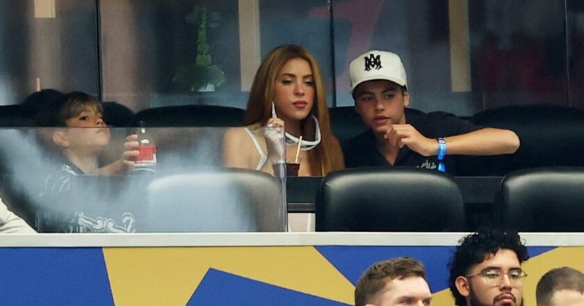 Shakira fue a ver a la Selección Argentina en el Dallas Stadium
