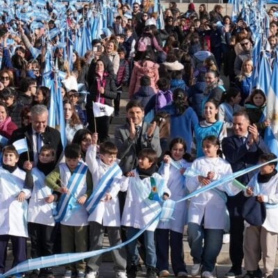 Inauguraron la restauración del Monumento a la Bandera de Rosario