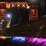 Impulsan la restauración de la iluminación ornamental del Puente Colgante para los Juegos Suramericanos