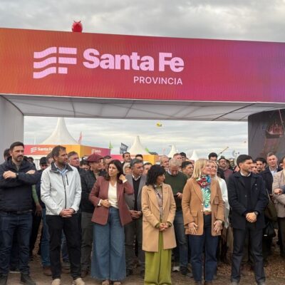 El gobernador Pullaro presentó el stand provincial en AgroActiva