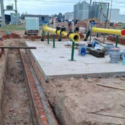 Gasoducto del Área Industrial de Santa Fe: obras en etapa final para su inminente puesta en marcha.