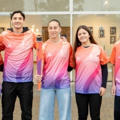 La antorcha de los Juegos Suramericanos pasó por Santo Tomé y Recreo