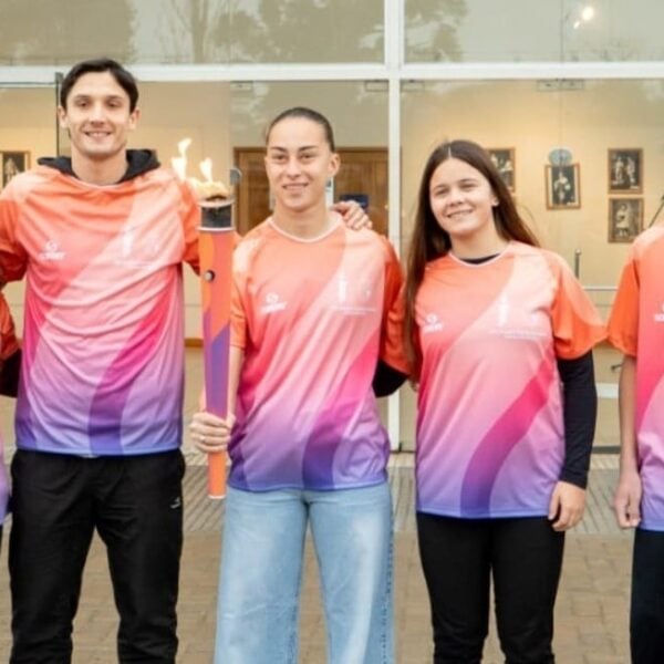 La antorcha de los Juegos Suramericanos pasó por Santo Tomé y Recreo