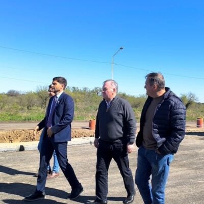Pullaro supervisó obras viales y puentes en el departamento San Cristóbal