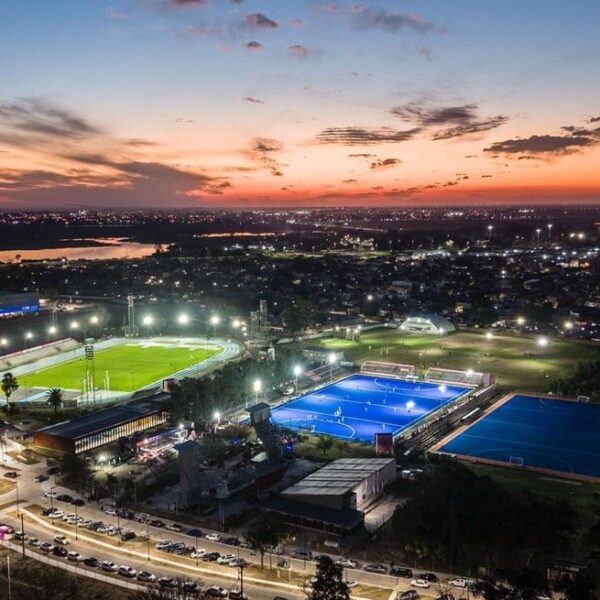 Santa Fe 2026: inauguraron las dos nuevas canchas de hockey para los Juegos Suramericanos